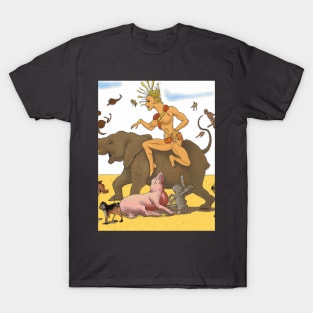 Elephant lovers mango anime acutest for people looking for crazy funny stuff T-Shirt